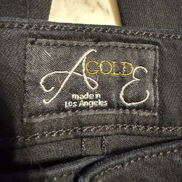 AGOLDE Sophie Goth Punk Distressed Ripped High Rise Skinny Jeans in Black Sz. 27 - Picture 4 of 13